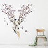 Floral Deer Stag Wall Sticker