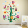 Owl Flower Tree Childrens Wall Sticker