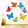 Rainbow Butterfly Wall Sticker Set
