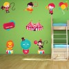 Circus Fairground Animal Wall Sticker Set