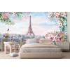 Summer Paris Eiffel Tower Wall Mural Wallpaper