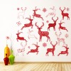 Reindeer Christmas Wall Sticker Set