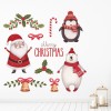 Christmas Santa Polar Bear Penguin Wall Sticker Set