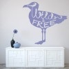 Wild & Free Bird Quote Wall Sticker