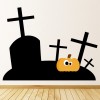 Graveyard Halloween Wall Sticker