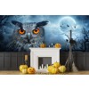 Owl & Moon Halloween Wall Mural Wallpaper
