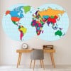 World Map Globe Wall Sticker