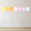 Pastel Pattern Eggs Easter Wall Sticker