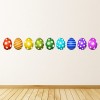 Patterned Eggs Easter Holiday Wall Sticker