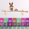 Easter Bunny Delivers Eggs Wall Sticker