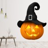 Spooky Pumpkin Witch Hat Halloween Wall Sticker