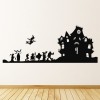 Spooky House Ghouls Witch Wall Sticker