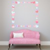 Love Heart Square Picture Frame Wall Sticker