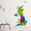 UK Map Regions England Wall Sticker
