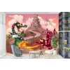Dragon Fight At Knights Castle Wall Mural Wallpaper