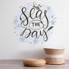 Seas The Day Inspirational Quote Wall Sticker