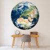 World Globe Earth Map Wall Sticker