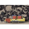 Grunge Skulls Halloween Wall Mural Wallpaper
