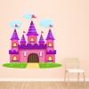 Pink Castle Fairytale Princess Wall Sticker
