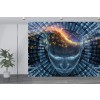 Digital Intelligence Technology Concept Wall Mural Wallpaper