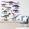 Dinosaur Skeleton T-Rex Brontosaurus Wall Sticker Set