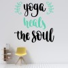 Yoga Heals The Soul Sports Fitness Wall Sticker