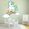 Sparkle Unicorn Clouds Rainbow Wall Sticker