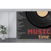 Music Time Vinyl Record Wall Mural Wallpaper