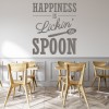 Lickin The Spoon Food Quote Wall Sticker