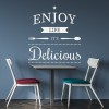 Enjoy Life Food Quote Wall Sticker