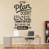 If The Plan Doesnt Work Inspirational Quote Wall Sticker