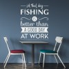 A Bad Day Fishing Fisherman Quote Wall Sticker