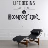 Comfort Zone Travel Quote Wall Sticker