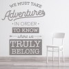 Take Adventures Travel Quote Wall Sticker