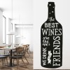 Wine And Friends Alcohol Quote Wall Sticker