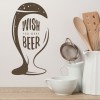 Wish You Were Beer Alcohol Quote Wall Sticker