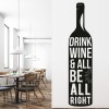 Drink Wine Kitchen Quote Wall Sticker