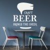 Craft Beer Drink Quote Wall Sticker