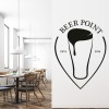 Beer Point Alcohol Quote Wall Sticker