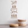 Sand In My Hair Seaside Quote Wall Sticker