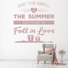 Fall In Love Summer Quote Wall Sticker