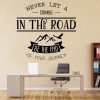 End Of Your Journey Inspirational Quote Wall Sticker