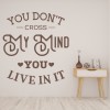 Cross My Mind Love Quote Wall Sticker