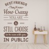 Best Friends Know Friendship Quote Wall Sticker