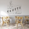 Coffee Time Kitchen Quote Wall Sticker