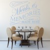Meals And Memories Kitchen Quote Wall Sticker