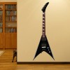 Electric Guitar Flying V Style Wall Sticker