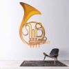 French Horn Brass Instruments Wall Sticker