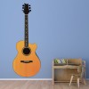 Acoustic Guitar Instruments Wall Sticker