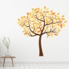 Autumn Tree Yellow Leaves Floral Wall Sticker